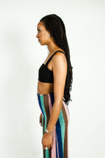 Lade das Bild in den Galerie-Viewer, Tassel Zip Bralet Black

