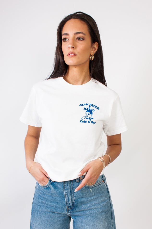 Tatti T-Shirt White/Royal von Tatti bei Geschwisterliebe in Stuttgart