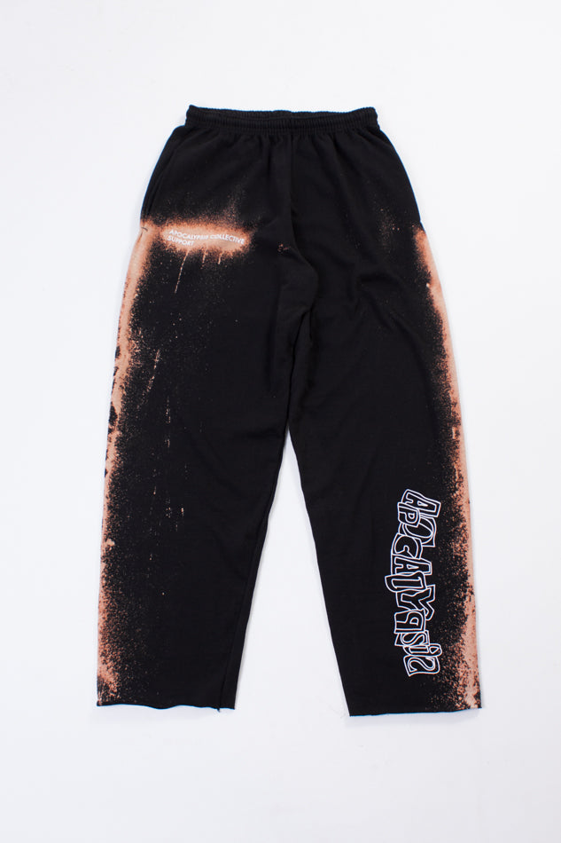 Tie Dye Pants Black